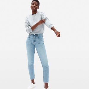 Everlane Cheeky Ankle Crop Jean Medium Wash